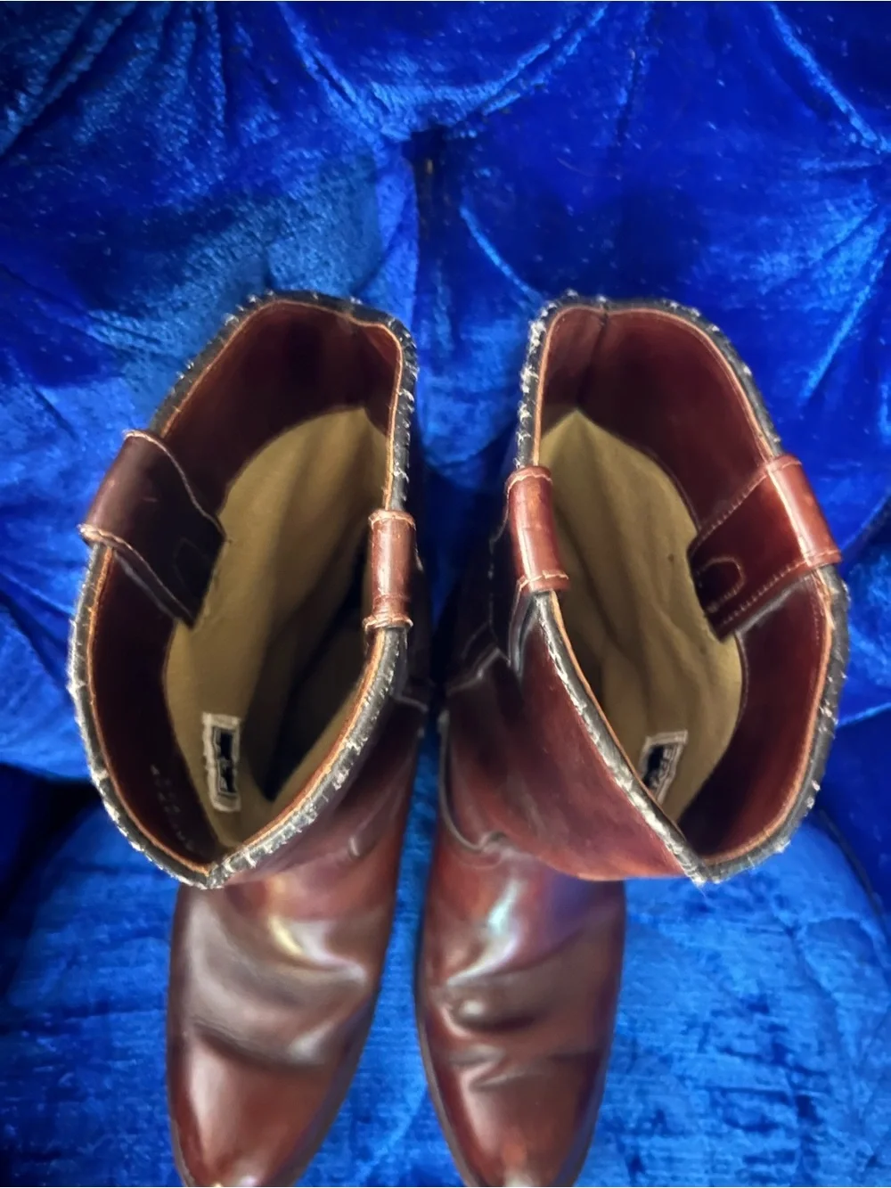 FRYE| Duke Roper Brown Leather Distressed calf boots  Boots 8K03759 Sz 8.5